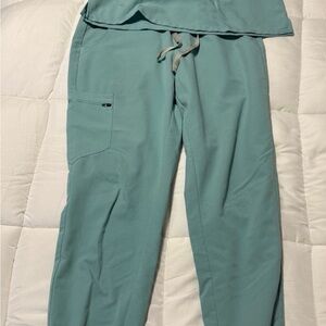 Figs Teal Scrub Set